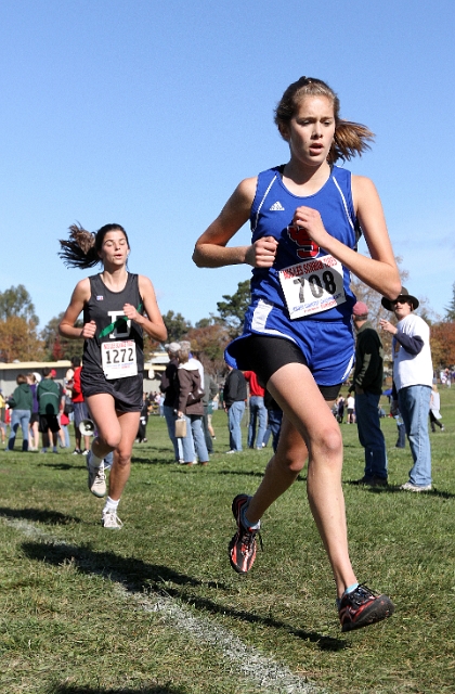 NCS XC D4  Girls-055.JPG - 2009 North Coast Section Cross Country Championships, Hayward High School, Hayward, California